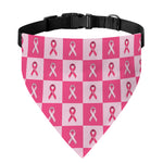 Breast Cancer Awareness Pattern Print Over The Collar Dog Bandana