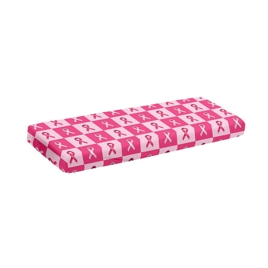 Breast Cancer Awareness Pattern Print Piano Keyboard Cover