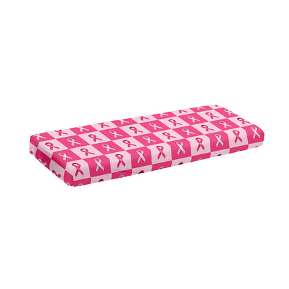 Breast Cancer Awareness Pattern Print Piano Keyboard Cover