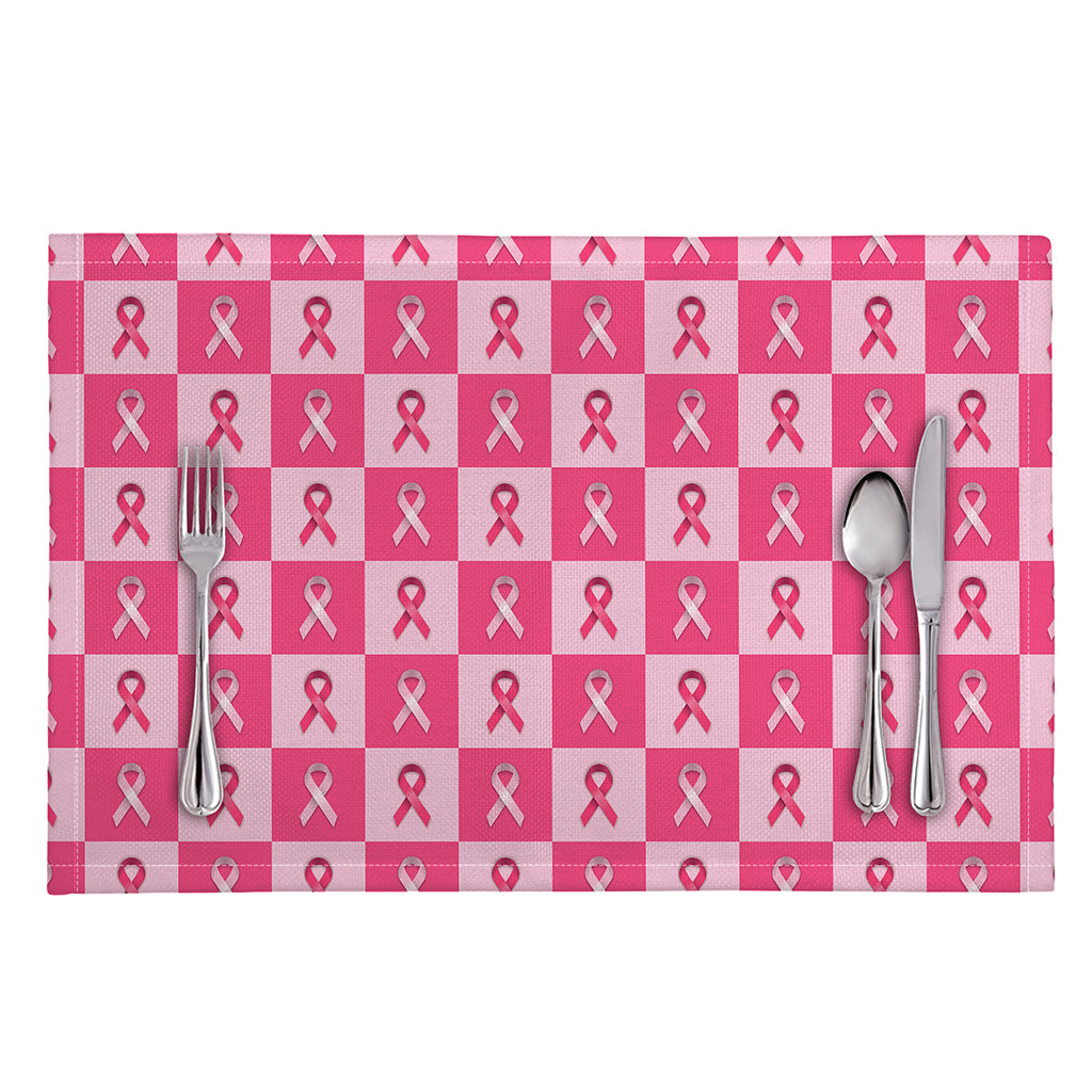 Breast Cancer Awareness Pattern Print Placemat