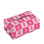 Breast Cancer Awareness Pattern Print Rectangle Tissue Box Cover
