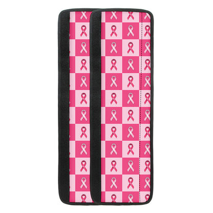 Breast Cancer Awareness Pattern Print Refrigerator Handle Covers