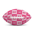 Breast Cancer Awareness Pattern Print Rugby Ball