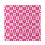 Breast Cancer Awareness Pattern Print Silk Bandana