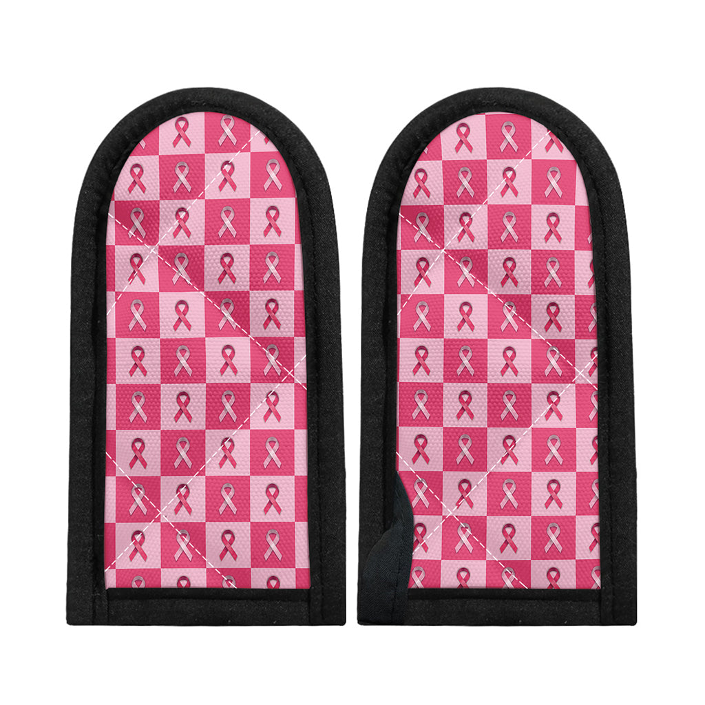 Breast Cancer Awareness Pattern Print Skillet Handle Cover