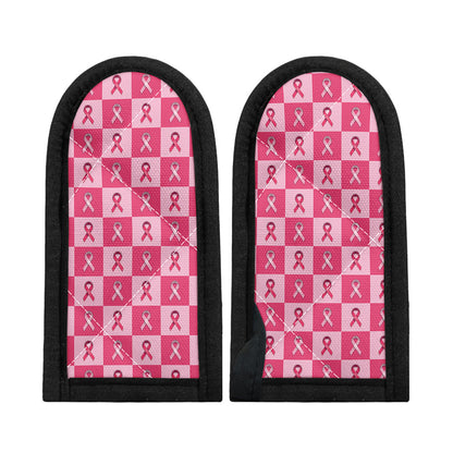 Breast Cancer Awareness Pattern Print Skillet Handle Cover