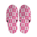 Breast Cancer Awareness Pattern Print Slippers