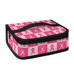 Breast Cancer Awareness Pattern Print Small Lunch Bag