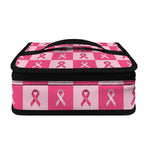 Breast Cancer Awareness Pattern Print Small Lunch Bag