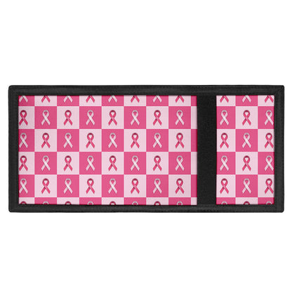 Breast Cancer Awareness Pattern Print Trifold Wallet