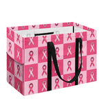 Breast Cancer Awareness Pattern Print Utility Tote Bag