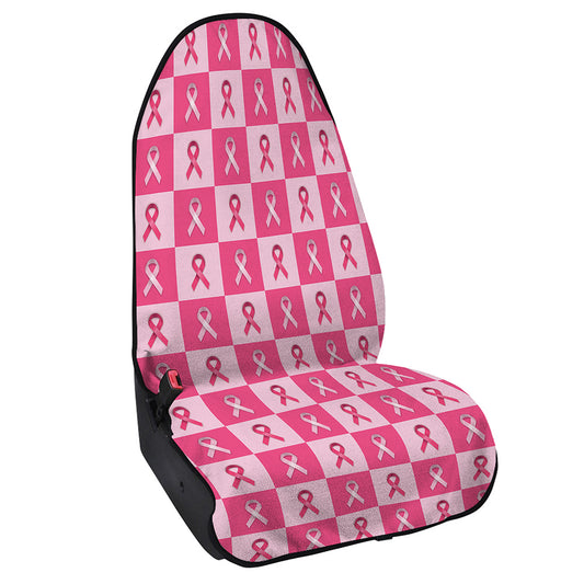 Breast Cancer Awareness Pattern Print Waterproof Car Seat Cover