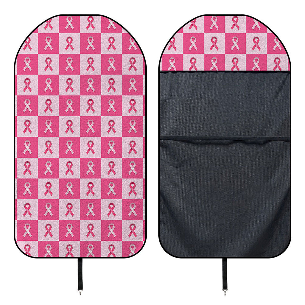 Breast Cancer Awareness Pattern Print Waterproof Car Seat Cover