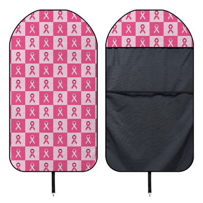Breast Cancer Awareness Pattern Print Waterproof Car Seat Cover