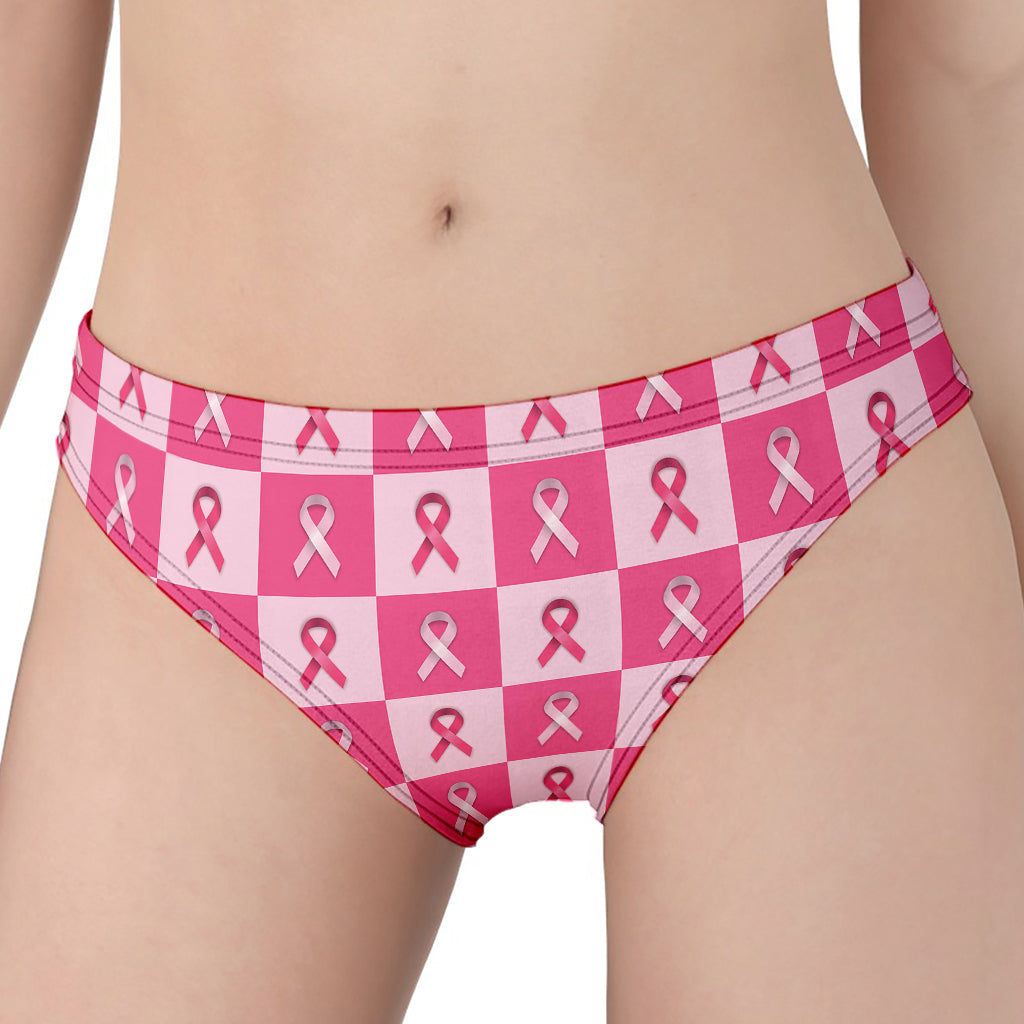 Breast Cancer Awareness Pattern Print Women's Panties