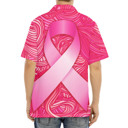 Breast Cancer Awareness Ribbon Print Aloha Shirt