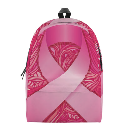 Breast Cancer Awareness Ribbon Print Backpack