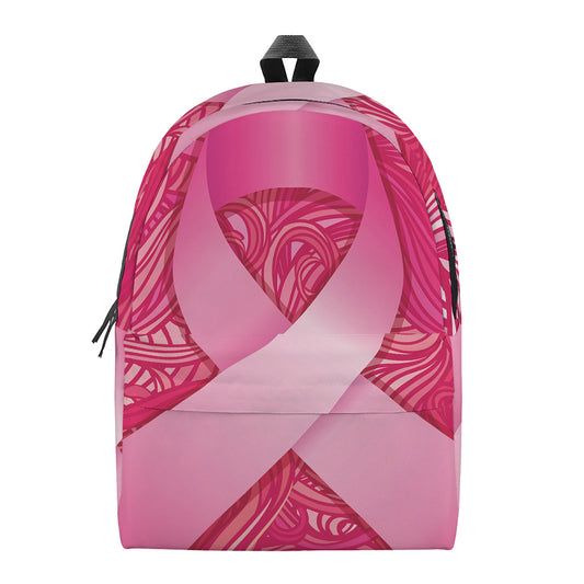 Breast Cancer Awareness Ribbon Print Backpack