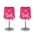 Breast Cancer Awareness Ribbon Print Bar Stool Covers
