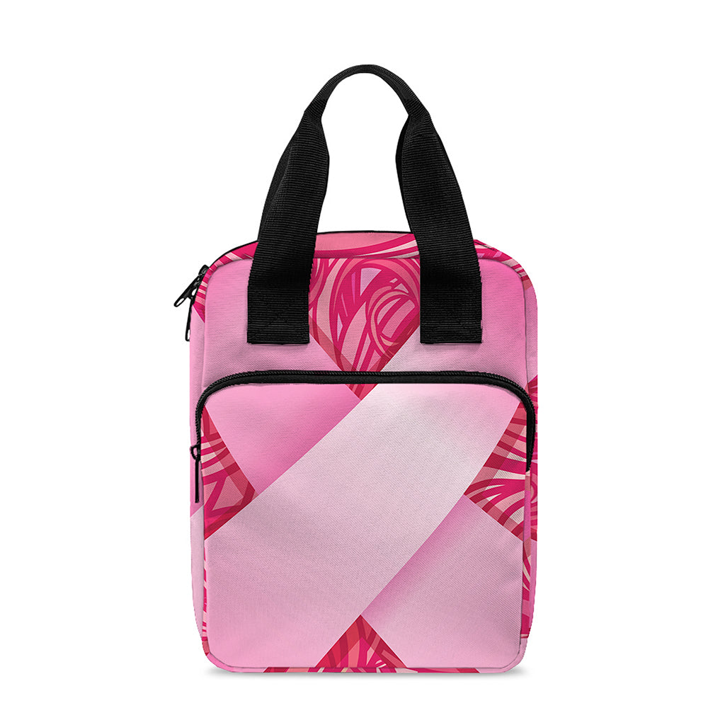 Breast Cancer Awareness Ribbon Print Bible Tote Bag