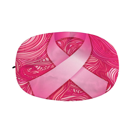 Breast Cancer Awareness Ribbon Print Car Side Mirror Covers
