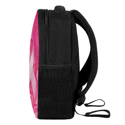 Breast Cancer Awareness Ribbon Print Casual Backpack
