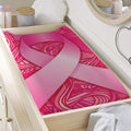 Breast Cancer Awareness Ribbon Print Changing Pad Cover