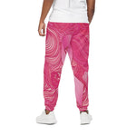 Breast Cancer Awareness Ribbon Print Cotton Pants