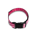 Breast Cancer Awareness Ribbon Print Dog Collar
