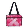 Breast Cancer Awareness Ribbon Print Double Strap Bible Bag