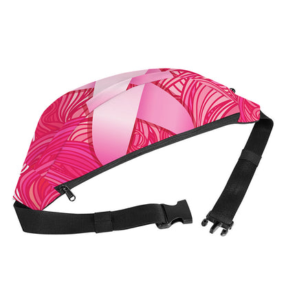 Breast Cancer Awareness Ribbon Print Fanny Pack