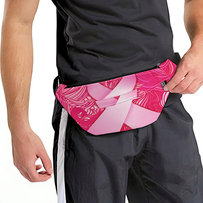 Breast Cancer Awareness Ribbon Print Fanny Pack