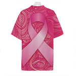 Breast Cancer Awareness Ribbon Print Hawaiian Shirt