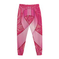 Breast Cancer Awareness Ribbon Print Jogger Pants