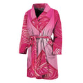 Breast Cancer Awareness Ribbon Print Men's Bathrobe
