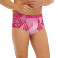 Breast Cancer Awareness Ribbon Print Men's Briefs