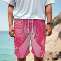 Breast Cancer Awareness Ribbon Print Men's Cargo Shorts