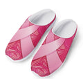 Breast Cancer Awareness Ribbon Print Mesh Casual Shoes