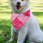Breast Cancer Awareness Ribbon Print Over The Collar Dog Bandana