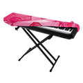 Breast Cancer Awareness Ribbon Print Piano Keyboard Cover