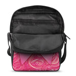 Breast Cancer Awareness Ribbon Print Rectangular Crossbody Bag