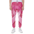 Breast Cancer Awareness Ribbon Print Joggers