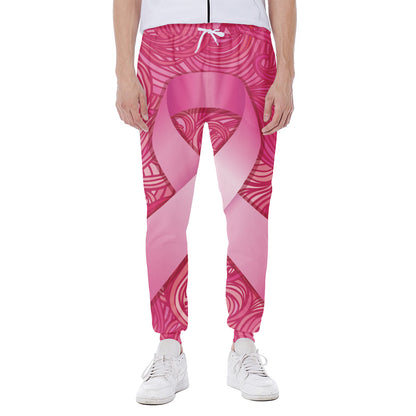 Breast Cancer Awareness Ribbon Print Scuba Joggers