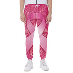Breast Cancer Awareness Ribbon Print Scuba Joggers