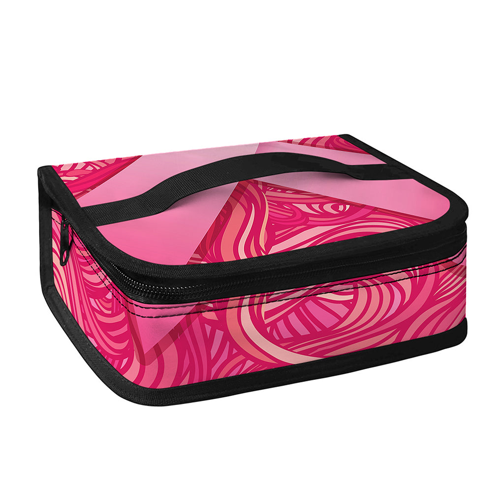 Breast Cancer Awareness Ribbon Print Small Lunch Bag