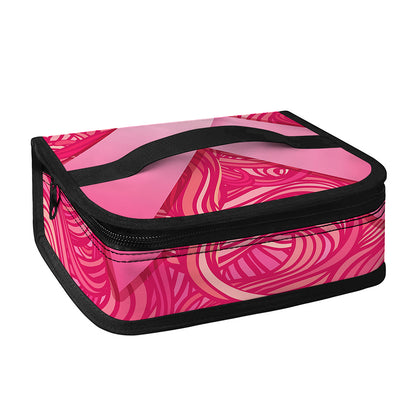 Breast Cancer Awareness Ribbon Print Small Lunch Bag