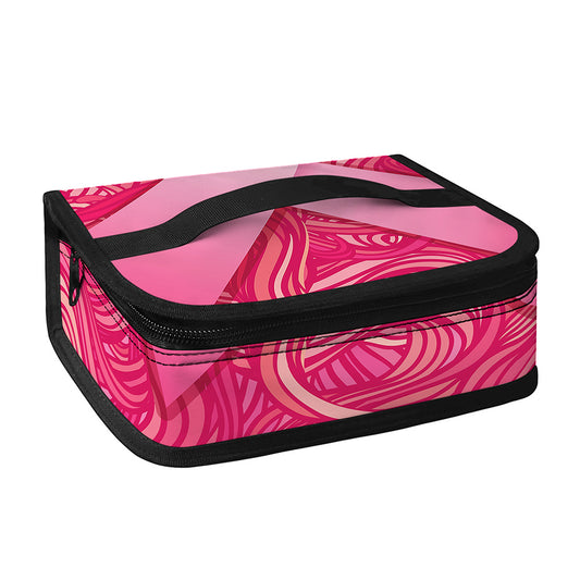 Breast Cancer Awareness Ribbon Print Small Lunch Bag