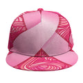 Breast Cancer Awareness Ribbon Print Snapback Cap
