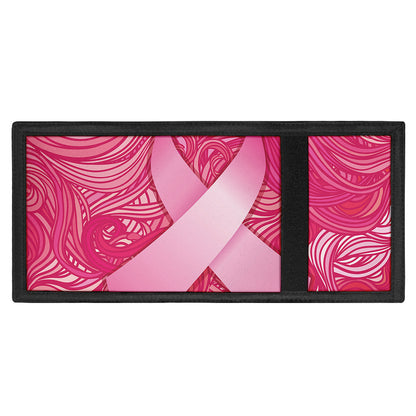 Breast Cancer Awareness Ribbon Print Trifold Wallet