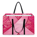 Breast Cancer Awareness Ribbon Print Utility Tote Bag